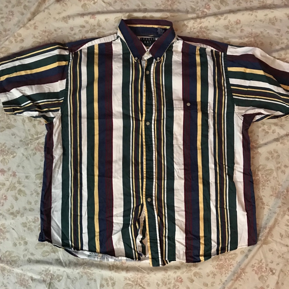 Vintage striped button up